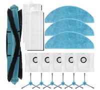 Kit de pièces de rechange pour Cecotec pour Conga 7490,8290 Immortal Home pour aspirateur robot X-Treme Ultra Power, brosse principale, filtre, brosses latérales, sacs à poussière, chiffons (17