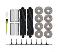 Kit de pièces de rechange pour Dreame L10s pour Gen3 L10s Pro pour L10 Primes pour Xiaomi X20 Plus 24 pièces avec tampons en microfibre lavables et brosse principale en caoutchouc