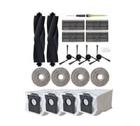 Kit de pièces de rechange pour Dreame L40 Ultra pour X40 Master pour Mova pour P50 pour Pro Ultra contenant 2 brosses principales, 4 sacs à poussière, 4 filtres HEPA, 4 têtes de balai lavables et 3