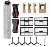 Kit de pièces de rechange pour Eufy RoboVac E28 pour Omni pour E25 pour Omni, comprend des filtres, des brosses latérales et une brosse à rouleau pour l'entretien de l'aspirateur robot (filtres de la