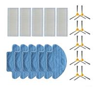 Kit de pièces de rechange pour Haier T550W T560H et pour Netbot pour S12 Edge, brosses latérales avec bandes de roulement en caoutchouc, chiffons lavables et filtres haute efficacité pour robot