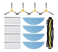 Kit de pièces de rechange pour Mamibot EXVAC650/EXVAC660/EXVAC680S/EXVAC880 - Comprend une brosse principale, des brosses latérales, des filtres et des serpillères pour accessoires d'aspirateur