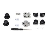 Kit de pièces de Rechange pour Manette PS5, Bouton de Manette PS5 L1 R1 L2 R2 Boutons de déclenchement + 2 Ressorts + 2 manettes de Manette + 5 Coussinets en Caoutchouc conducteur + 1 Tournevis