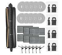 Kit de pièces de rechange - pour Mova E40 - pour Ultra - pour Trouver E40 - pour aspirateur Ultra Robot - Comprend une brosse à rouleau - Brosses latérales - pour filtres HEPA - Tampons de serpillère