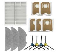 Kit de pièces de rechange pour Obode A8 Plus et ETA Aurum PRO 6241, y compris les brosses latérales pour robot aspirateur, chiffons lavables, pour filtre HEPA pour poils d'animaux (A)