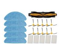 Kit de pièces de rechange pour robot Aeno ARC0002S ARC0003S avec brosse principale, brosses latérales, filtres et serpillères compatibles avec les modèles RC2S RC3S (B)