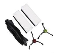 Kit de pièces de rechange pour robot aspirateur Laresar Evol 3, brosse principale avec lamelles en caoutchouc, brosses latérales et filtres, accessoires pour nettoyage en profondeur des sols (A)