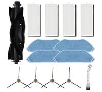 Kit de pièces de rechange pour robot aspirateur Lefant M2 Pro et M2S Pro, comprend une brosse principale, des brosses latérales, un filtre d'aspirateur pour poils d'animaux et un chiffon en microfibre