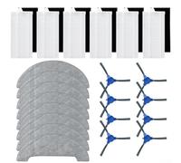 Kit de pièces de rechange pour robot aspirateur LIECTROUX LILIN X6, accessoires avec filtres HEPA, lingettes et brosses latérales, kit de consommation durable (B)