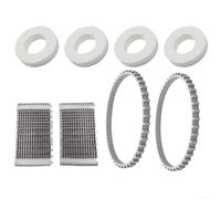 Kit de pièces de rechange pour robot de piscine Dolphin avec 4 roues en mousse, 2 courroies et 2 rouleaux de brosse, compatible avec Plus pour TRITON Plus, M200, M400, C3, pour C4, Discovery, pour
