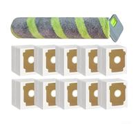 Kit de pièces de rechange pour Roomba Max 705/706 pour Combo : brosse à rouleau, tampons de nettoyage et sacs à poussière, compatible avec sols durs tels que le bois, le carrelage et le stratifié (11