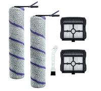 Kit de pièces de rechange pour Rowenta X-Clean 10 GZ7540WO, pour aspirateur eau et poussière NARWAL S20 Pro - Rouleau à brosse et accessoires de filtre HEPA, 2 rouleaux, 2 filtres avec brosse de