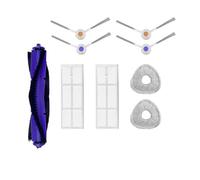 Kit De Pièces Détachées Compatibles Avec Narwal, J3 Freo Couvercle De Brosse Latérale Principale, Filtre Chiffon De Nettoyage For Robot Aspirateur.(Set12)