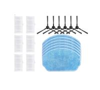 Kit De Pièces Détachées For Brosse Latérale, Filtre Et Chiffon De Nettoyage, Compatible Avec Les Aspirateurs Robots Haier TL30U1 Et Uoni S2.(18pcs)