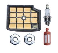 Kit De Pièces Détachées for Tronçonneuse MS200T 020T MS200 020 MS 200 (référence OEM 11291201607) : Filtre À Air, Écrous De Barre, Bougie D'allumage. Compatible avec Les Modèles MS200T, MS200 MS 200.