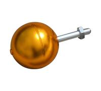 Kit de pièces Drapeaux Mole - Boule supérieure dorée de 7,6 cm, 4 pinces rotatives de rechange pour camion à courroie - Matériel de réparation durable pour jardin, maison, jardin, pelouse, terrasse