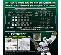 KIT DE PIÈCES OP 30MM 12 PIÈCES À MAIN KIT DE MODÈLE 1/144 KIT DE MODÈLE BANDAI