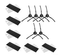 Kit de pièces pour aspirateur Cleanova W11 avec 6 brosses latérales et 6 filtres pour nettoyage des coins et piégeage des particules