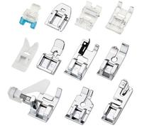 Kit de pieds-de-biche pour machine à coudre - DEKOPRO - 11 pièces - Compatibilité: Brother Singer Janome