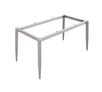 Kit de pieds de meubles modernes en métal robuste pour table à manger et base de bureau - 110 cm x 55 cm x 72 cm, blanc - Comprend des ventouses et des vis pour dessus en marbre, verre ou bois