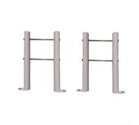 Kit de pieds de radiateur à montage au sol, support fixe vertical pour radiateurs en fonte, supports de sol en acier à faible teneur en carbone, blanc, lot de 2 (15 cm)