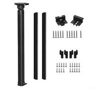Kit de pieds de table télescopiques réglables de 53,3 à 91,4 cm, support pliable en alliage d'aluminium avec rails coulissants pour camping-car, yacht, remorque
