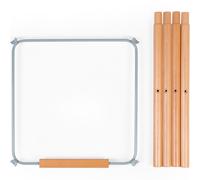 Kit de pieds longs pour chaise haute Evolu extra + repose-pieds en bois naturel menthe