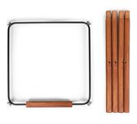 Kit de pieds longs pour chaise haute Evolu extra + repose-pieds en bois naturel noir