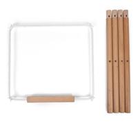 Childhome, Set de Pieds Extra Long pour Chaise Haute Bébé Evolu 2, S'adapte Hauteur 90cm Ilot de cuisine ou Bar, Repose pieds, Bois de Hêtre, Facile à assembler, Couleur naturel