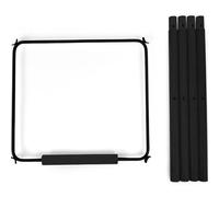 Kit de pieds longs pour chaise haute Evolu + repose-pieds en bois naturel noir et or