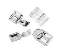 Kit de pieds universels pour fermeture éclair - 4 pieds standard et invisibles pour machines à tige basse (Singer, Brother, Janome, Juki) - Accessoires de couture essentiels
