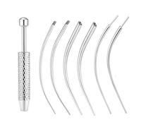 Kit de piercing conique en acier inoxydable - Pince à boule et outil d'insertion pour changer de bijoux corporels, applicateur à dos plat pour oreille, nez, lèvre, 8*62 mm, Acier inoxydable, Pas de