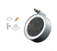 Kit de pierre à air pour aquarium silencieux pour nano diffuseur d'oxygène avec tube d'air, soupape de contrôle ventouses, connecteur en T pour aquariums de 20 à 70 gallons (8 cm)
