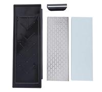 Kit de pierre d'aiguisement professionnel Haute dureté Diamond Green Silicon Carbide Couteau tailleur pour la cuisine Utilisation extérieure avec boîte de base et angle Setter