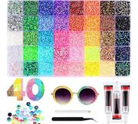 Kit de pierres à paillettes Bedazzler - 40 couleurs - 32000 strass