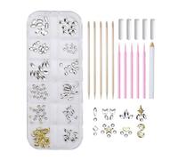 Kit De Pierres Précieuses Dentaires - Ensemble De Décoration Dentaire En Pour Femme, Kit De Forage Dentaire Et D'ornement En Strass, Diamants En Forme De Cœur Pour L'art Des Dents, Sûr Et Faci