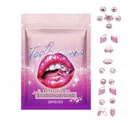 Kit de pierres précieuses pour dents, bijoux pour dents, kit de bijoux avec pierres dentaires - Kit de démarrage de pierres précieuses temporaires sûres, durables et faciles à utiliser ; bijoux avec