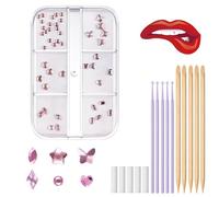 Kit de pierres précieuses pour dents - Cristaux tendance - Kits de bijoux professionnels pour dents - Pierres précieuses temporaires - Kit de démarrage - Ornement