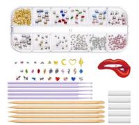Kit de pierres précieuses pour dents - Cristaux tendance - Kits de bijoux professionnels pour dents - Pierres précieuses temporaires - Kit de démarrage - Ornement