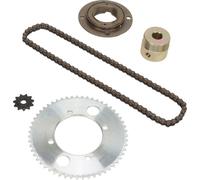 Kit de pignon à chaîne, pignon d'entraînement, chaîne, pignon avant, pignon arrière, pignon de roue à chaîne, pignon, roue libre, chaîne, kit de chaîne à 82 maillons