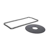 Kit de Pignon Arrière 35 Chaînes 60T, Alliage D'acier, Performances Améliorées, Haute dureté pour Mini Vélo Go Kart Drift Trike Quad ATV, Mise à Niveau Idéale avec une