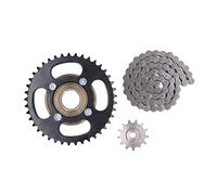 Kit de pignon de chaîne 420 en acier, chaîne 420 à 76 maillons avec pignon avant de 13 dents et pignon arrière de 41 dents pour les modifications de vélos, VTT et motos