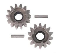 Kit de pignon de chaîne de tondeuse à gazon 14 dents avec broches d'installation pour Brast Daye pour Güde pour Einhell pour Hecht pour Rotenbach, jeu de pignons d'entraînement 14 dents R+L avec 2