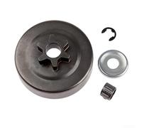 Kit de pignon de tambour d'embrayage 3/8 6T pour tronçonneuse MS170 MS180 MS210 avec clip E et rondelle pour une performance optimale