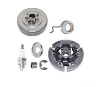 Kit de pignon de tambour d'embrayage de tronçonneuse 3/8" avec roulements et E-Clip, pour MS017 MS018 MS170 MS180 MS250, pièces de rechange pour réparation d'outils électriques de jardin