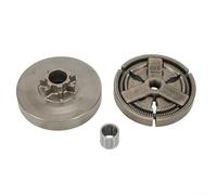 Kit de pignon de tambour d'embrayage pour tronçonneuse compatible avec les modèles chinois 4500 5200 5800 45CC 52CC 58CC Pièces de rechange roulement à aiguille pour entretien et réparation de