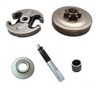 Kit de pignon d'embrayage pour tronçonneuse 340 345 350 445 450 - Fer de rechange robuste avec roulement - Engrenage droit pour abattage d'arbre