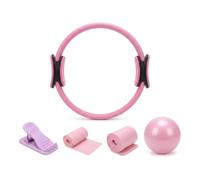 Kit de Pilates Maison Better Me Ensemble 5 Anneaux de Pilates | Anneaux de Pilates pour jambes bras cuisses, transport facile, résistance supplémentaire
