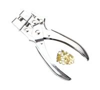 Kit de pince à œillets à 2 usages, passe-passe-tresse portable, kit de presse à main pour cuir/ceinture/chaussures/tissus