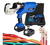 Kit de Pince à sertir alimentée par Batterie 16-400 mm² | Outil de sertissage hydraulique Rechargeable pour câbles, Pince à sertir de Terminal (400mm2)